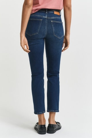Jeans slim 7/8 - Blu scuro