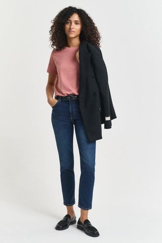 Jeans slim 7/8 - Blu scuro