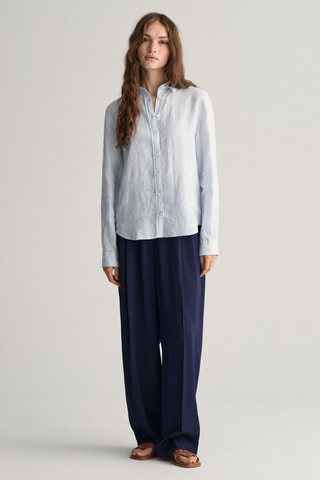 Camicia in lino - Azzurro