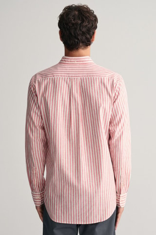 Camicia regular in lino - Rosa