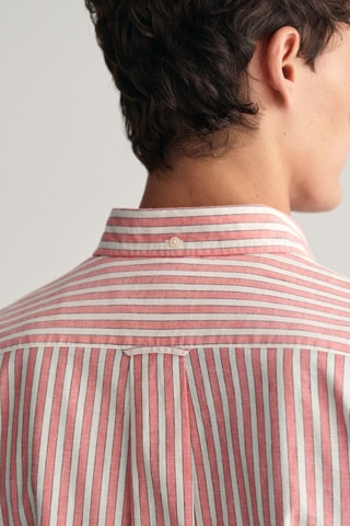 Camicia regular in lino - Rosa