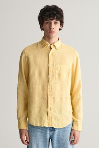 Camicia in lino - Giallo