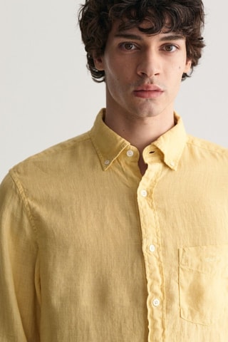 Camicia in lino - Giallo