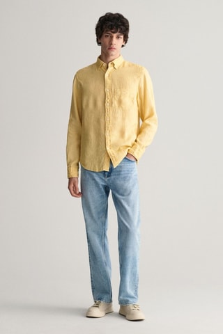 Camicia in lino - Giallo