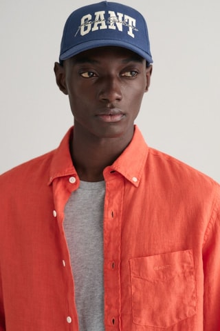 Camicia in lino - Arancione