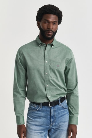 Camicia regular - Verde