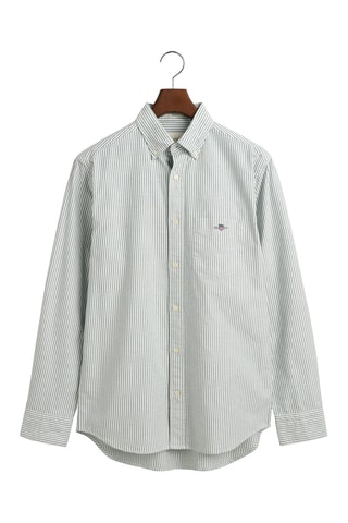 Camicia regular - Bianco e verde