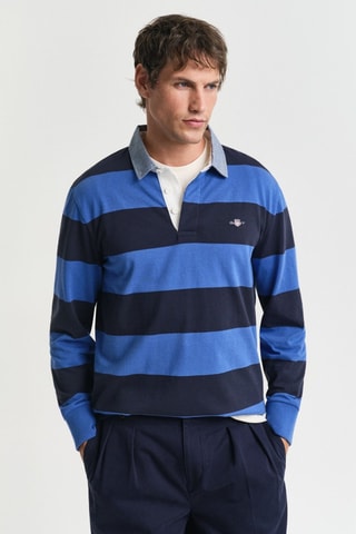 Polo regular in cotone bio - Blu