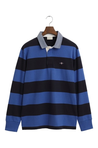 Polo regular in cotone bio - Blu