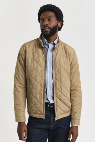 Piumino regular - Taupe