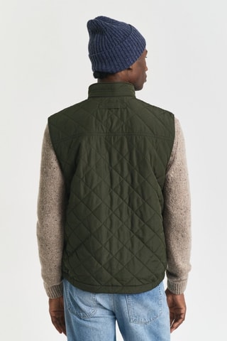 Piumino regular senza maniche - Verde scuro