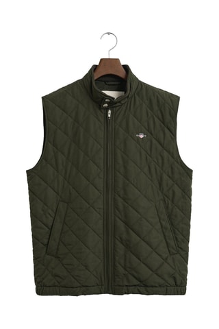Piumino regular senza maniche - Verde scuro