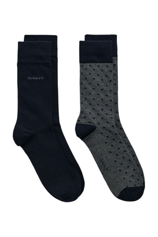 2 paia di calze - Grigio chiaro melange