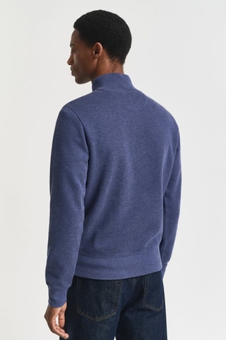 Felpa regular - Blu scuro melange
