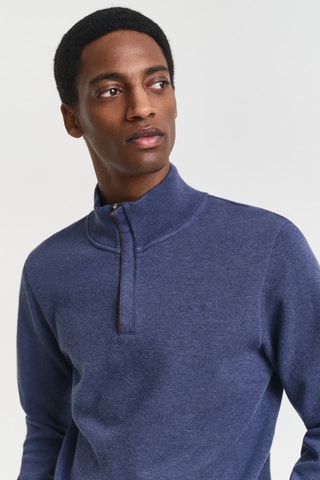 Felpa regular - Blu scuro melange