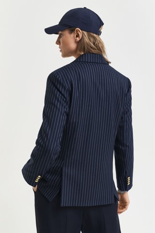 Blazer regular in lana - Navy