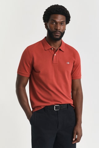 Polo regular - Rosso mattone