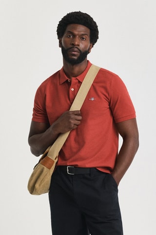 Polo regular - Rosso mattone