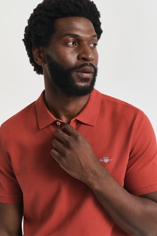 Polo regular - Rosso mattone