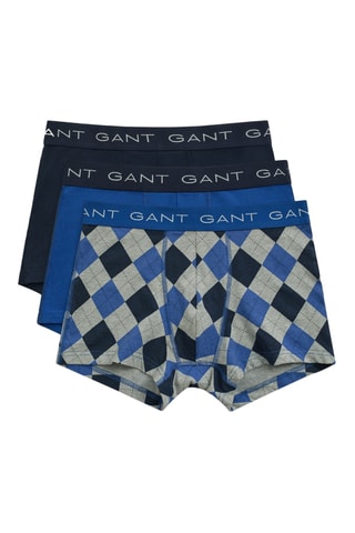 3 parigamba in cotone bio - Blu