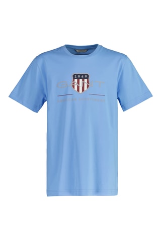 T-shirt in cotone bio - Azzurro