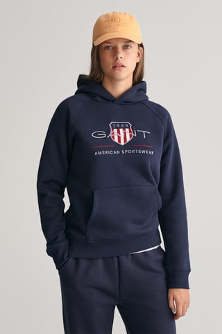 Felpa con cappuccio - Navy