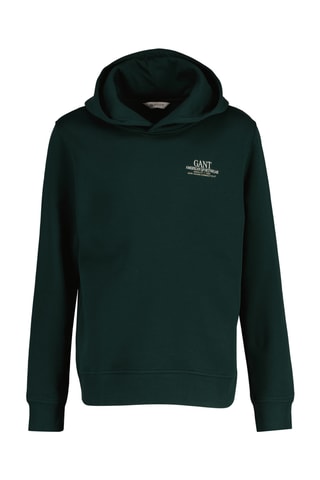 Felpa con cappuccio - Verde scuro