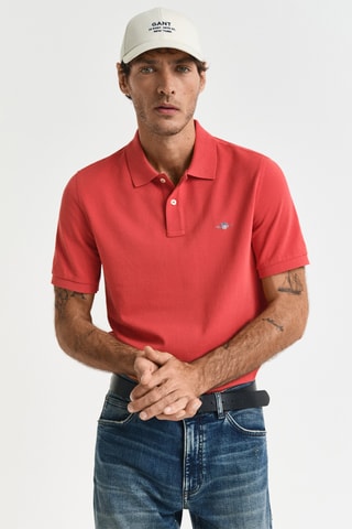 Polo regular - Rosso mattone