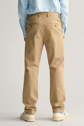Pantaloni chino in cotone bio - Kaki