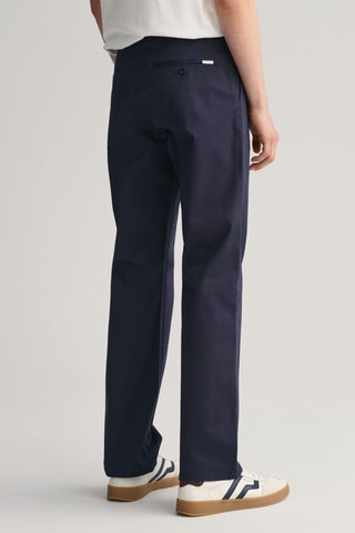 Pantaloni chino in cotone bio - Navy