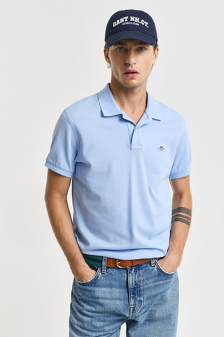 Polo slim - Azzurro