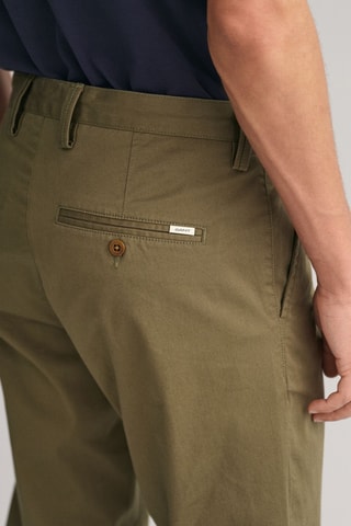Pantaloni chino slim in cotone bio - Kaki