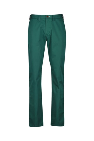 Pantaloni chino slim in cotone bio - Verde