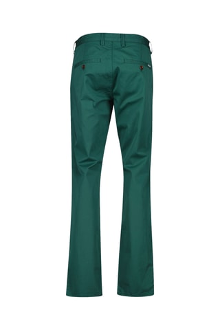 Pantaloni chino slim in cotone bio - Verde