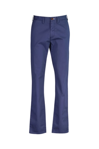 Pantaloni chino slim in cotone bio - Blu