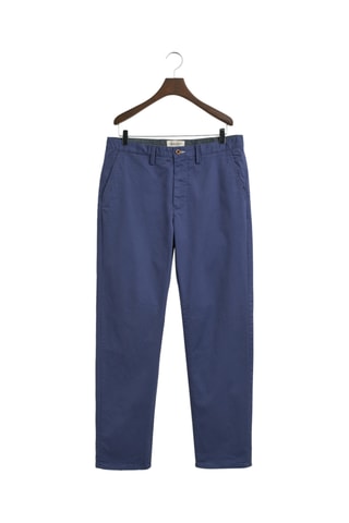 Pantaloni chino regular in cotone bio - Blu