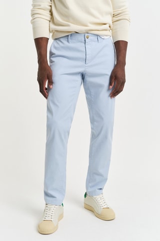 Pantaloni chino slim - Azzurro