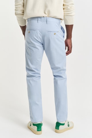 Pantaloni chino slim - Azzurro