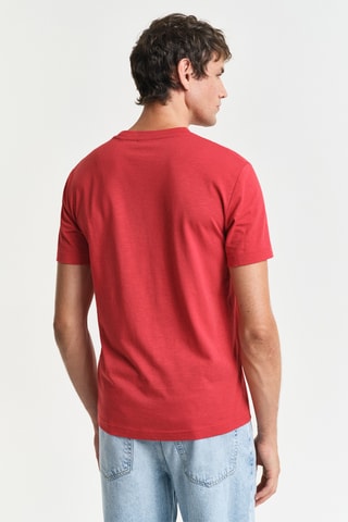 T-shirt in cotone bio - Rosso