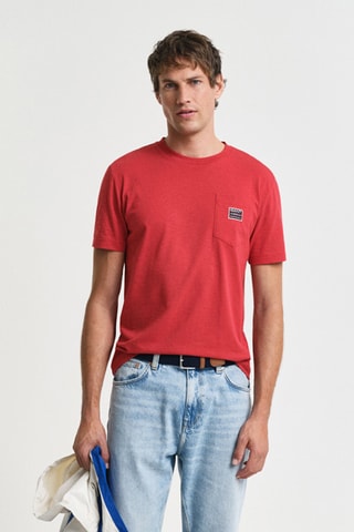 T-shirt in cotone bio - Rosso