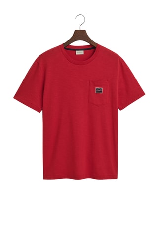 T-shirt in cotone bio - Rosso