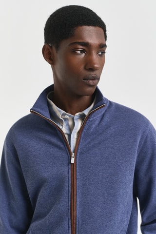 Cardigan - Blu scuro melange