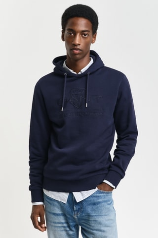 Felpa con cappuccio - Navy