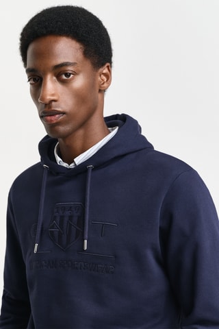 Felpa con cappuccio - Navy