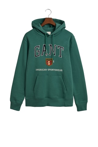 Felpa con cappuccio - Verde