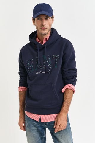 Felpa con cappuccio - Navy