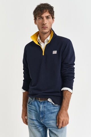 Felpa in cotone bio - Navy