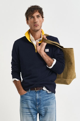 Felpa in cotone bio - Navy