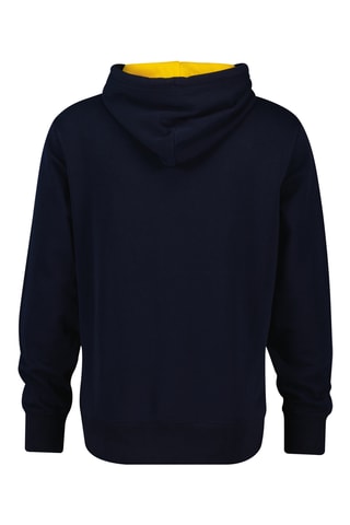 Felpa con cappuccio in cotone bio - Navy