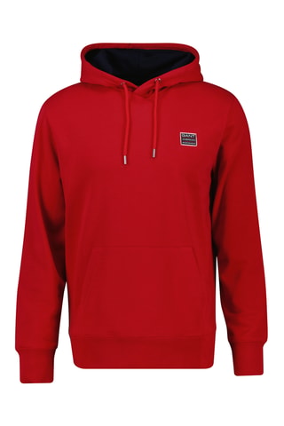 Felpa con cappuccio in cotone bio - Rosso